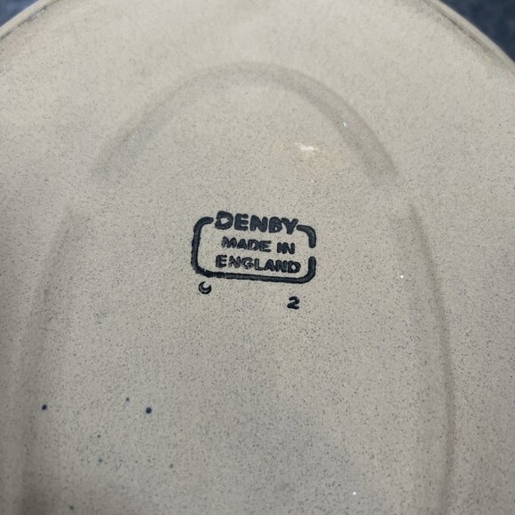 Denby Oval Stoneware Ceramic ~3.5qt  Ovenware Dish England w/ Lid  11-1/2"x7" - Picture 6 of 10